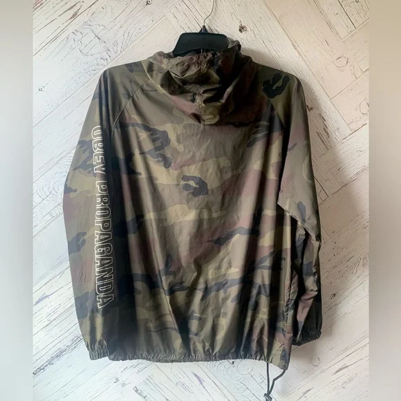 Obey  Propaganda Nylon Hooded Pullover Jacket ASOS - Picture 5 of 16